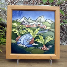 Moorcroft Rare SAGANA LODGE Trial Dated 22.6.21 Plaque PLQ8 Retail Price £540