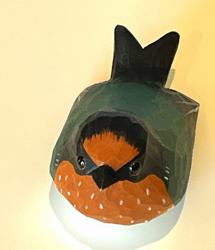 Hand painted carved wooden - hand,