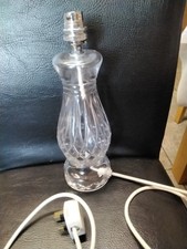 Tyrone Crystal  Table Lamp Great Condition No Chips Or Cracks  Stamped