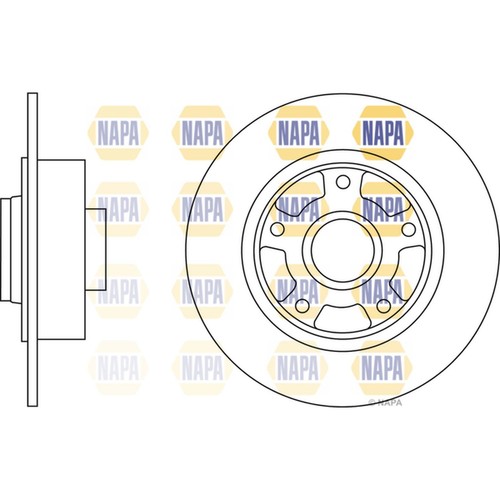 Brake discs solid for - 2x,