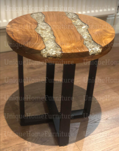 Round side table vintage - round,