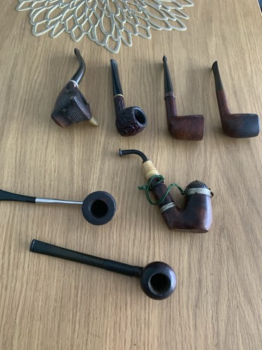 Vintage tobacco pipes lot - vintage,