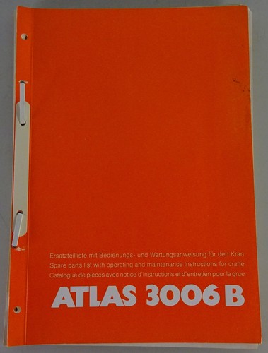 Atlas crane 3006 parts - atlas, b