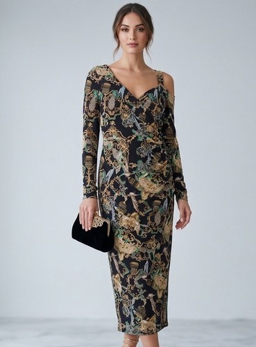 River island black gold - island, print