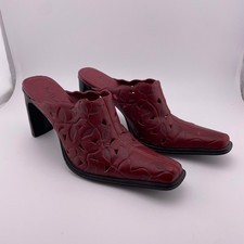 MIA Red Leather Floral Cutout