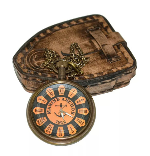 Pocket watch maritime anchor - watch,