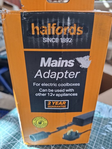 Halfords mains adaptor for 12v