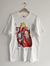 Vintage Anatomical Chart T-shirt Heart 90s Single Stitch Kurt Cobain Nirvana