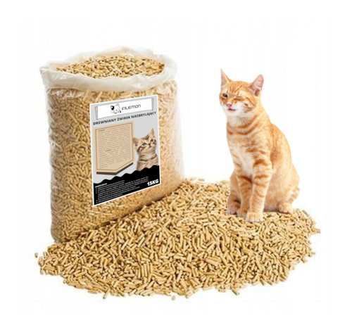 Premium cat litter - premium, wood