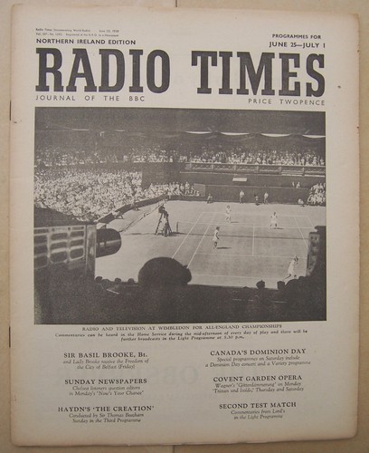 Radio times 1950 wimbledon - radio, times/1950/wimbledon