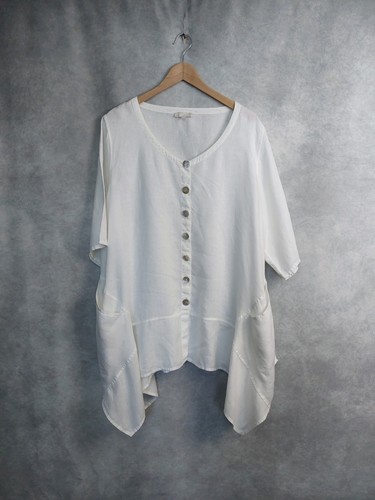 Sahara top one - size., white