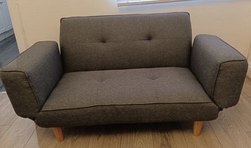 Grey fabric seater - fabric, 2-seater
