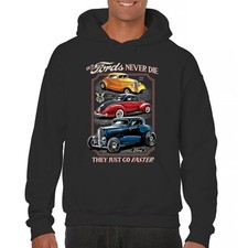 Ford Hot Rod Legends Unisex Hoodie 1932 Model B 1934 Coupe 40 Flathead