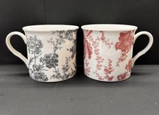 Set of 2 M&S Home Floral Mugs
