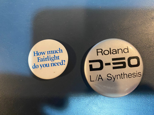 Buttons pins fairlight cmi - buttons/pins:,