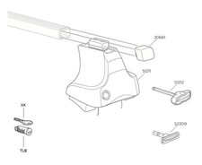 Thule 754 Foot Pack - Spare