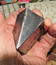 BEAUTIFUL 344 GM. POLISHED CAMPO DEL CIELO METEORITE SCULPTURED CUT 6 SIDES