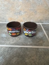 Set of 2 vintage Hornsea Pottery Smarties egg cups 1980s