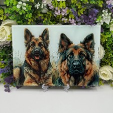 German Shepherd Glass 8inch x
