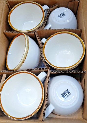 Coffee cups 8oz porcelain mugs - coffee,