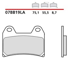 BREMBO FRONT BRAKE PADS KIT