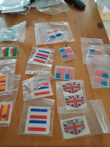 Flag car van badge self - car,