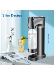 Skyehomo Sparkling Water Maker, Cordless Soda Maker Machine BPA Free PET Bottle.
