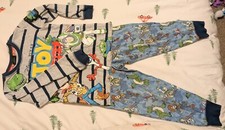 Boys Warm Pyjama Set Toy Story Disney Pixar 4-5 Years Top Trousers