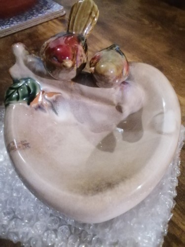 Vintage bird sculpture bowl - bird,