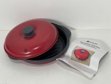 Easylife Microwave Grill Pan with Lid, Microwave Pot for Grilling, Steaming