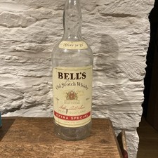 Large Bells Whisky Bottle. Glass Money Saving. 4.5l 1 Gallon