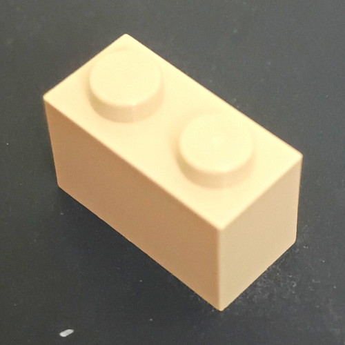 Lego white plastic - brick,