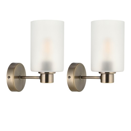 Set antique brass wall - 2,