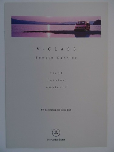 Mercedes class price list - mercedes, v-class
