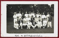 RP Coventry Rudge Whitworth cycle motorcycle & BTH cricket club team postcard