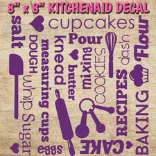 Kitchenaid Mixer Decal Wrap 8"
