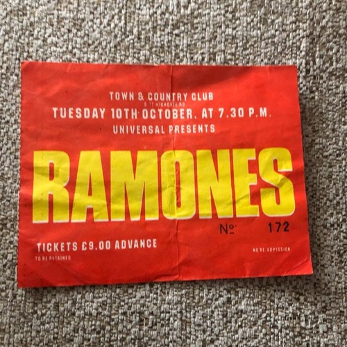 Ramones ticket town country - ticket,