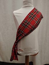 4' Red Royal Stewart Tartan Sash Burns Night Fancy Dress Scottish Bay City Scarf