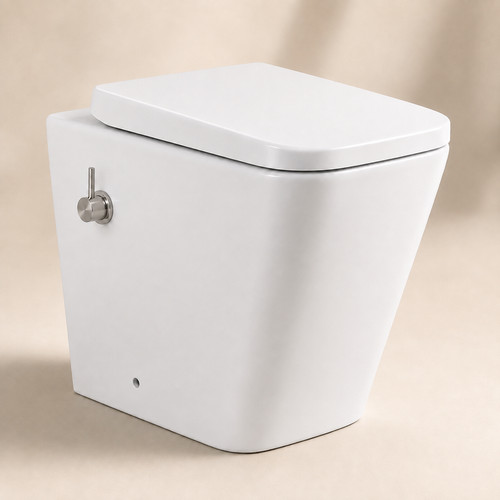 Back wall combined toilet - back,