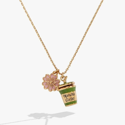 Matcha girlie locket charm - matcha,