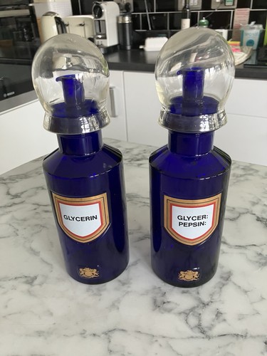Apothecary chemist bottles - chemist,