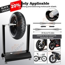 MOTORCYCLE STATIC TRUING STAND HIGH GRADE STEEL WHEEL BALANCER TIRE MX DIRT BIKE