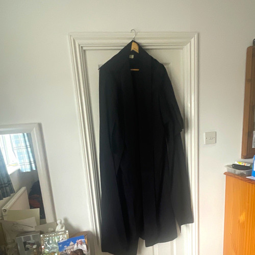 Lawyers court robe black good - robe.,