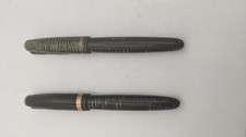 2 Collectable Vintage Parker Vacumatic Fountain Pens, Both With 14k Gold Nibs. 