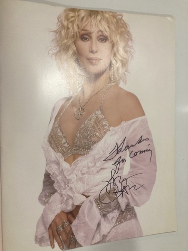Signed autographed cher 2 - cher,