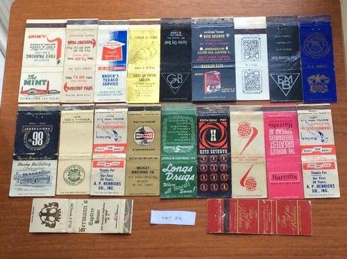 Vintage matchbook covers - matchbook,