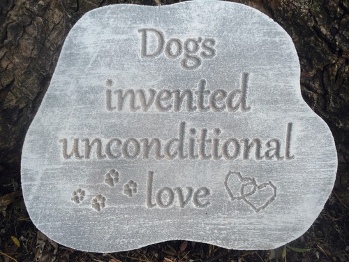 Dog puppy plaque mold garden