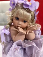 porcelain doll Flower Dolls Collection - "Violet" by Cindy Marshner Rolfe
