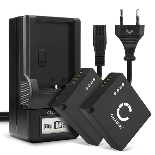 Battery for panasonic lumix - 2x,