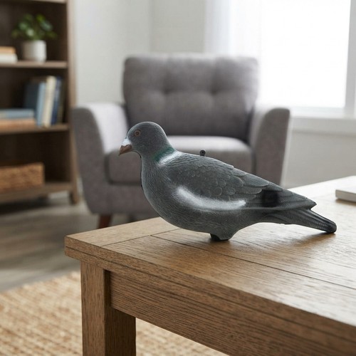 Durable flocked pigeon decoy - durable,